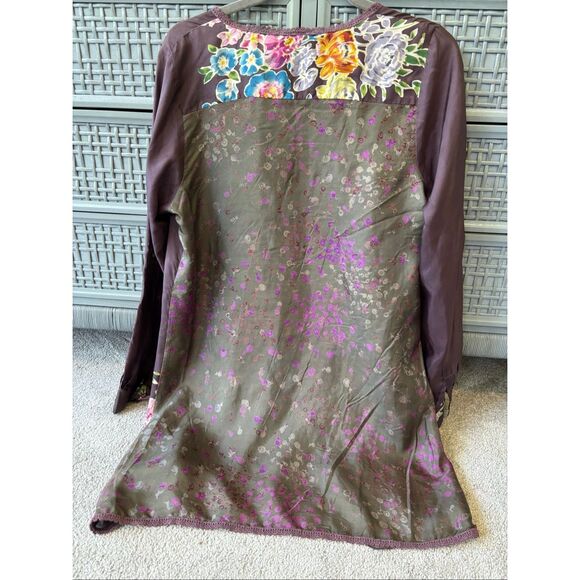 NWOT Johnny Was Sleeve Tab V-neck Tunic, Sm $189 D10 - Picture 7 of 9